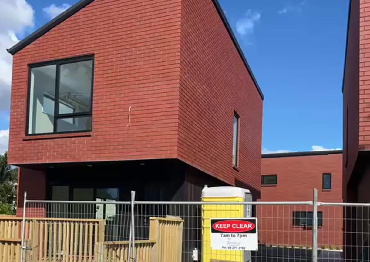 Commercial building facade