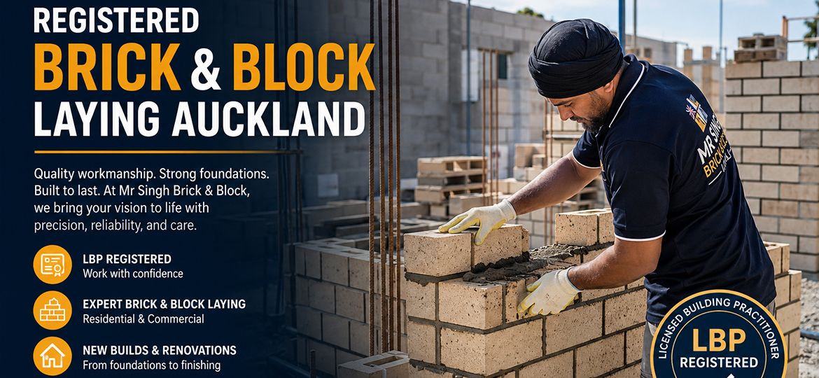 Registered Brick and Block Laying Auckland